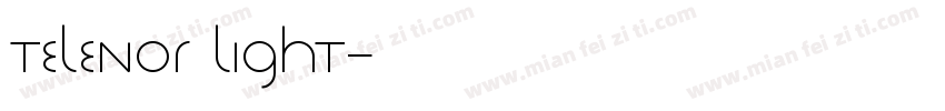 Telenor Light字体转换